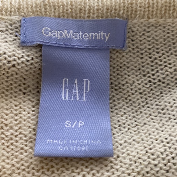 Gap Maternity Cardigan with Subtle Gold Shimmer - Picture 9 of 10